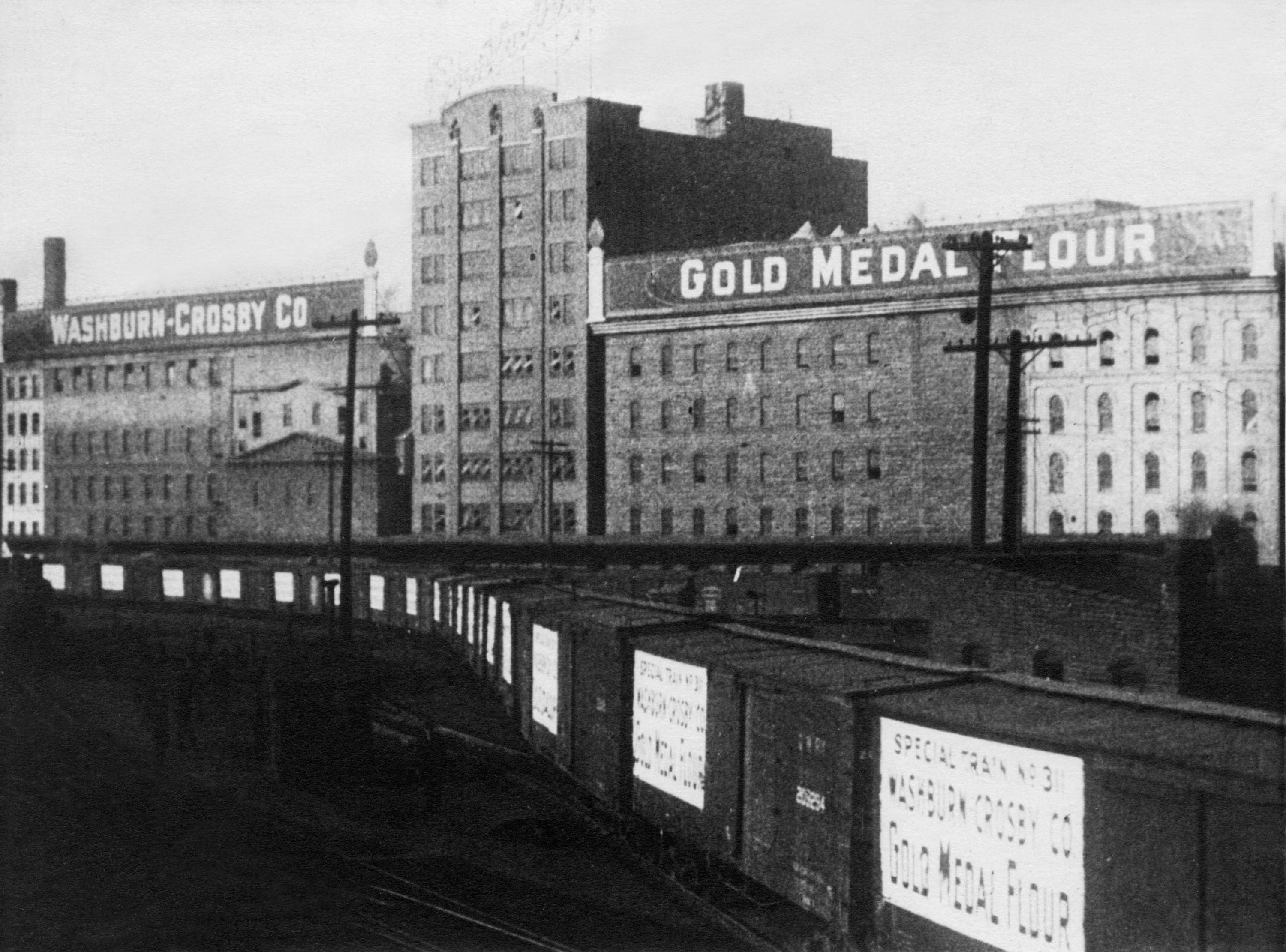 General Mills Mill with Gold Medal Flour sign