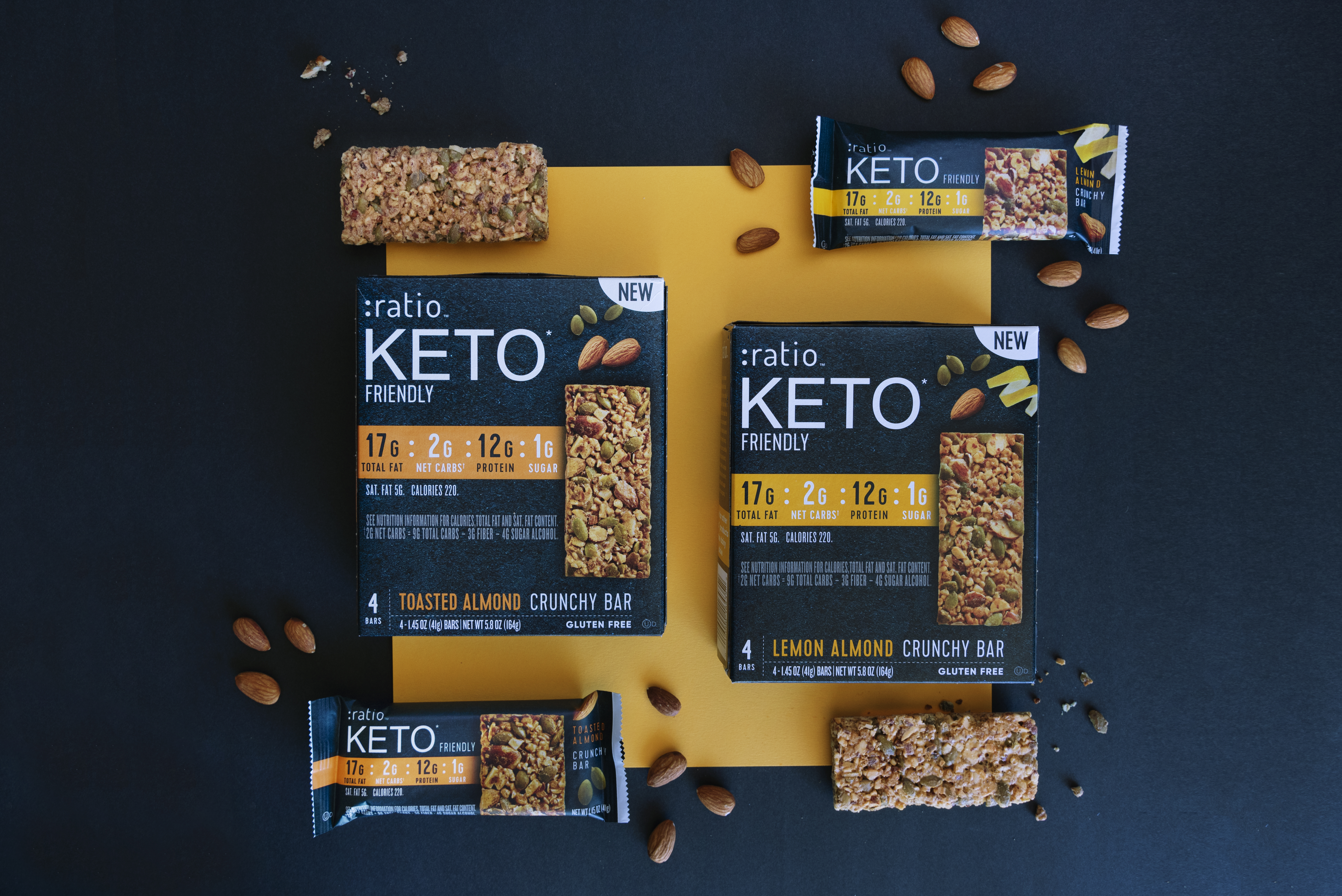 ratio keto-friendly snack bars