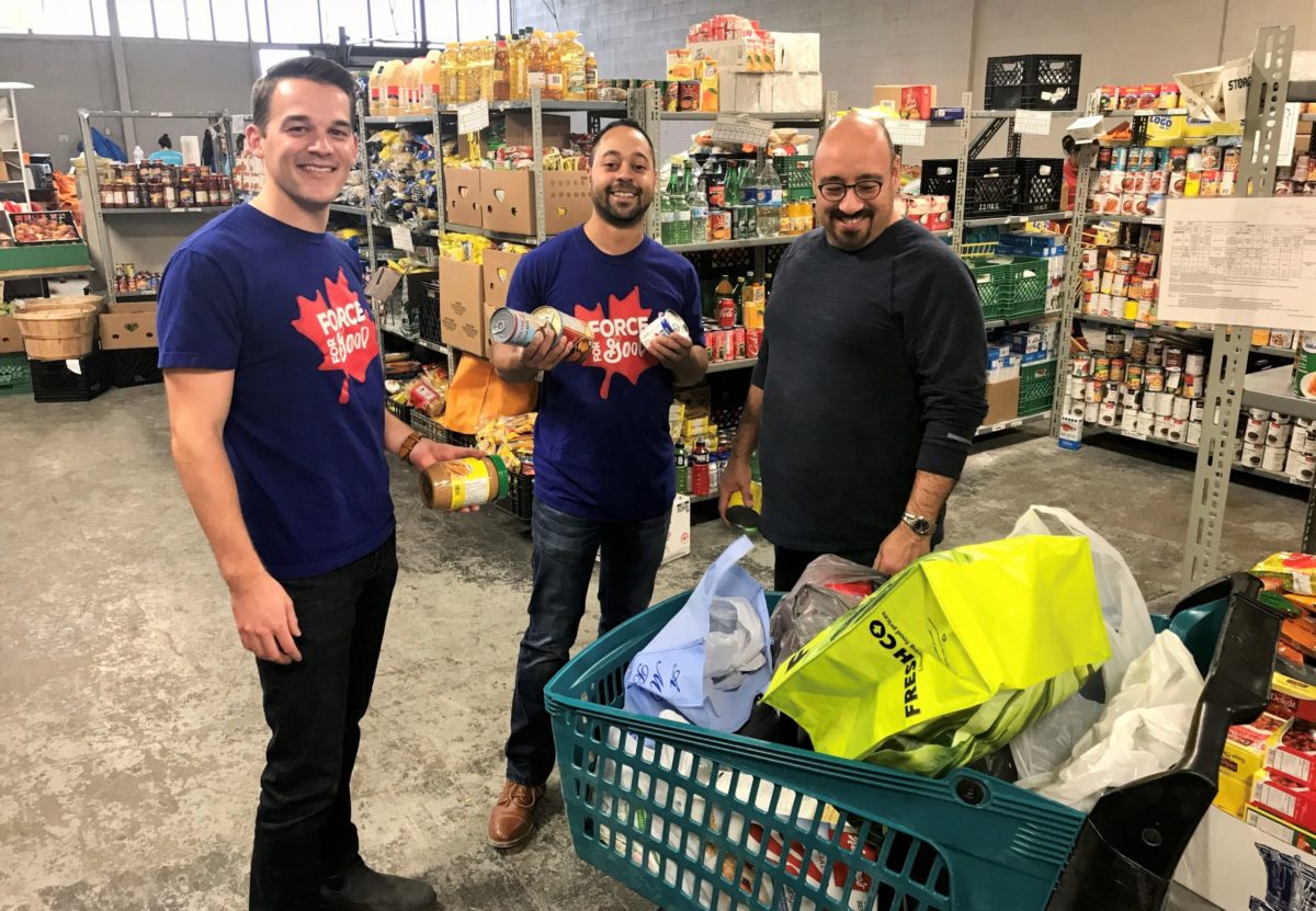 Employee volunteers at Mississauga Food Bank