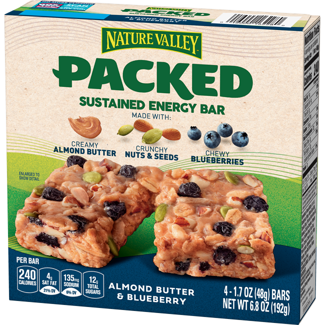 Nature Valley packed sustained energy bar