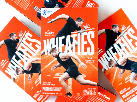 Wheaties boxes featuring the Watt brothers