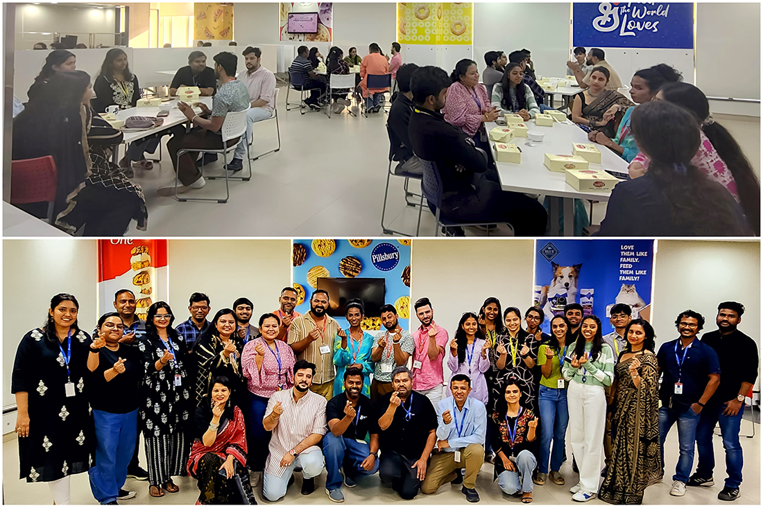 Employees and LGBTQ+ members participating in Speed Mentoring on January 14th, discussing identity, personal journeys, and ways to be better allies.